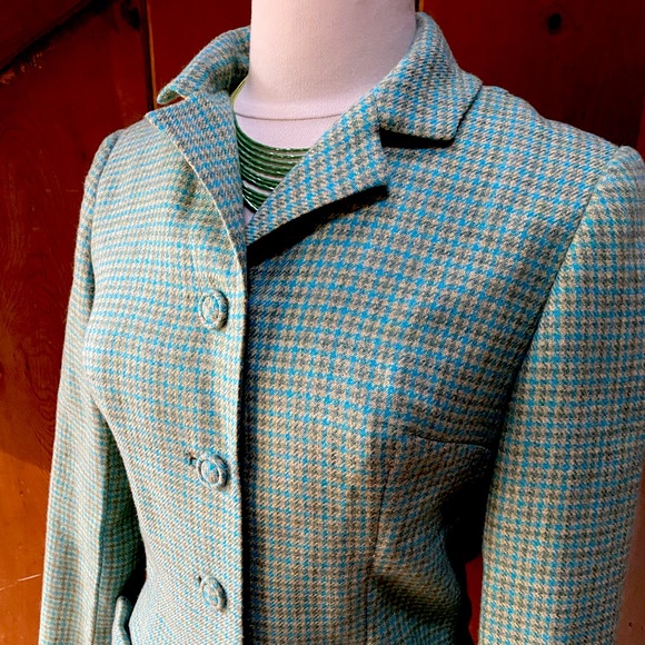 Vintage Handmade Plaid Skirt Suit - Picture 2 of 6